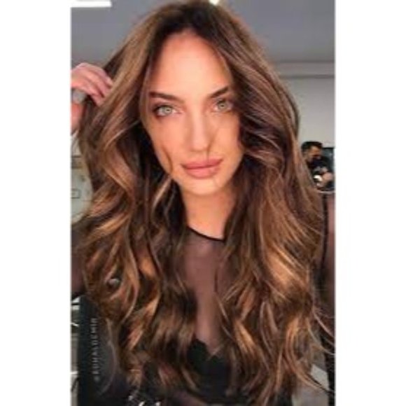 Auburn Brown with Dark Roots Lace Front Wig - Picture 1 of 4